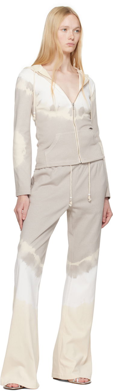 Mikina Maison Margiela MM6 Maison Margiela Interlock Cotton Jersey Zip-Up Hoodie Béžová | S62HG0028 M20110, 3