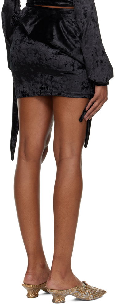 Sukňa Ottolinger Ottolinger Layered Velvet Miniskirt Čierna | 402301, 2