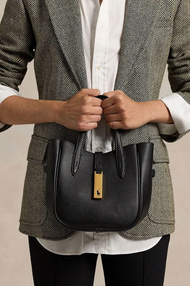 Tote bag Polo by Ralph Lauren Leather Tote Bag Čierna | 428942195, 6