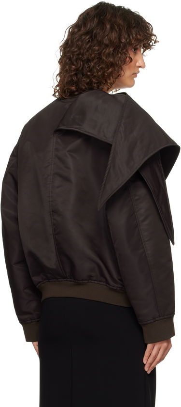Bomber bunda Courrèges Courrèges Bow Collar Bomber Jacket Čierna | 424CBL218NY0020, 2