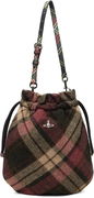 Plaid Drawstring Pouch