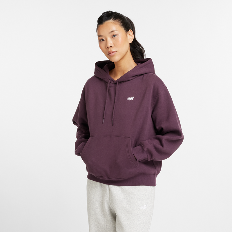 Mikina New Balance Essentials Fleece Hoodie Fialová | NBWT41510PLN, 0
