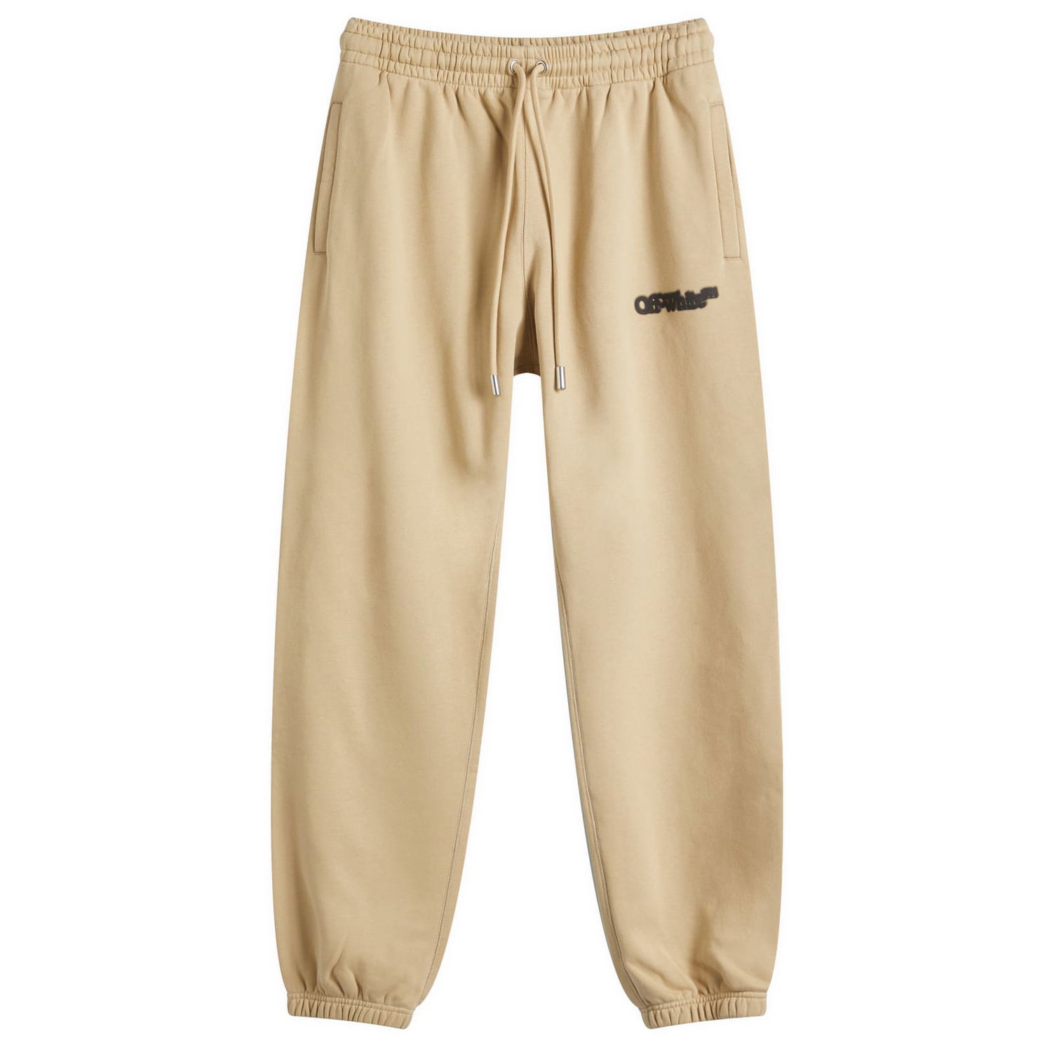 Tepláky Off-White Off-White Spray Arrow Cuffed Sweatpants, Size Large Béžová | OMCH057S25FLE0016110, 1