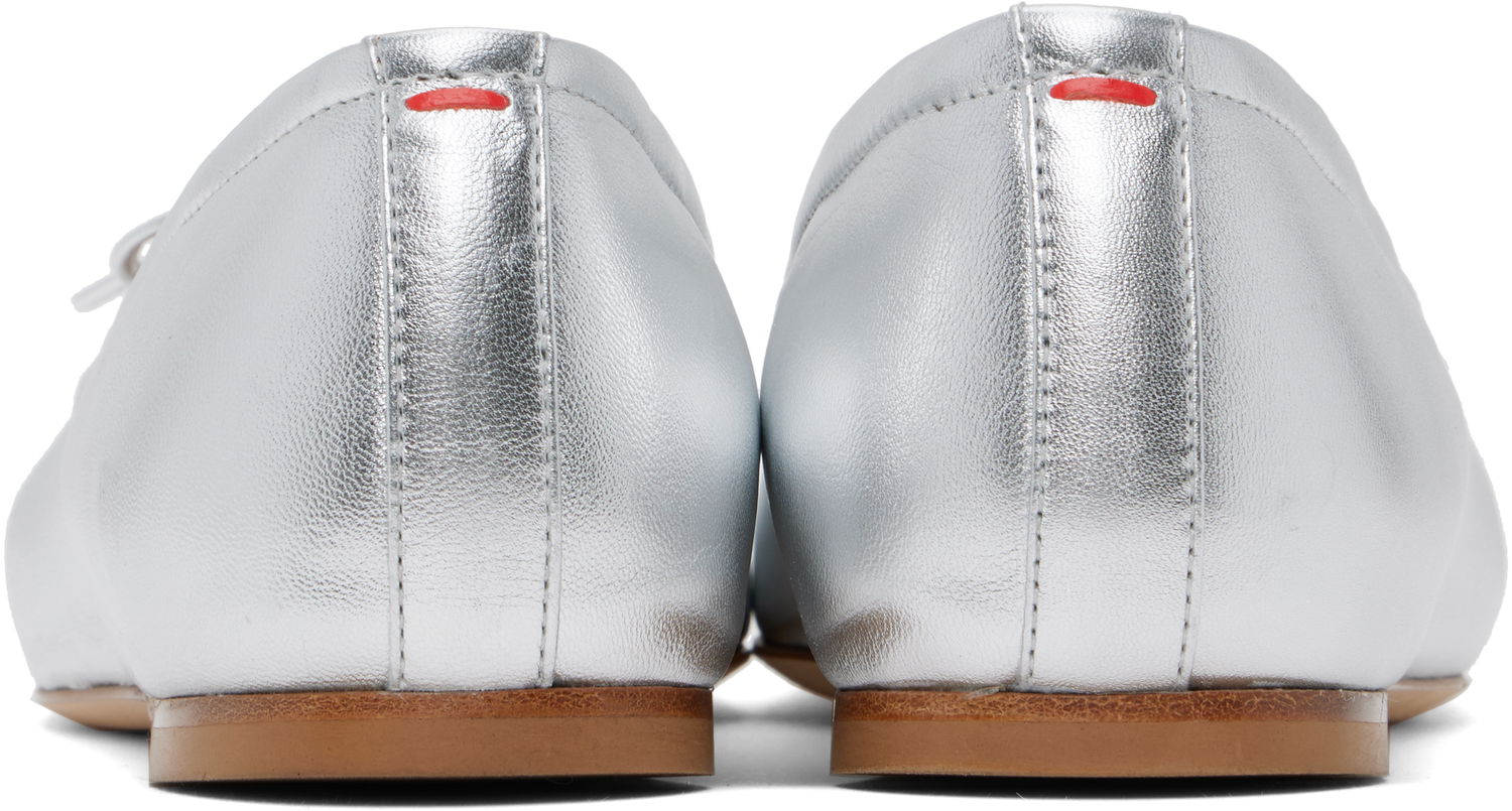Starostlivosť o obuv Aeyde Aeyde Gabriella Leather Ballerina Flats Metalická | A11-FL-GBRS08FL26-SS24-920-051, 1