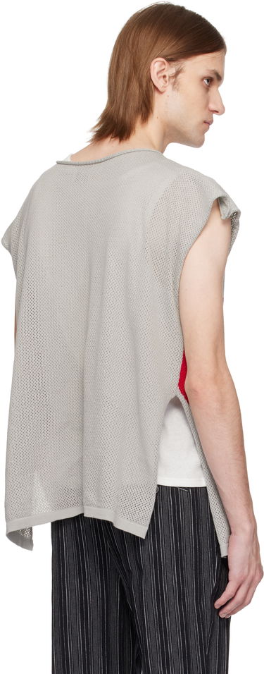 Sveter Vivienne Westwood Vivienne Westwood Intarsia Pixel Orb Tank Top Šedá | 8101000P-K005X-, 2