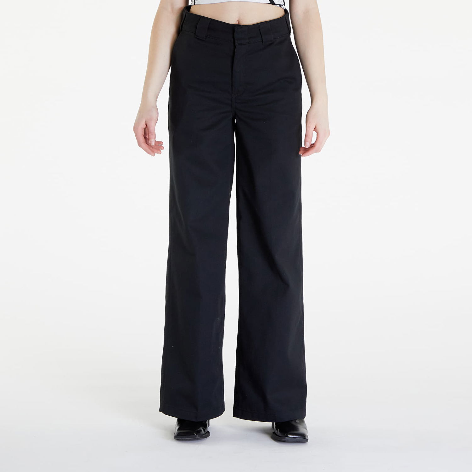 Nohavice Dickies Wide Leg Work Pant W28 Čierna | DK0A4YSEBLK1, 0