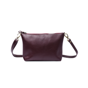 Vasky Lara Bordeaux Leather Crossbody Bag