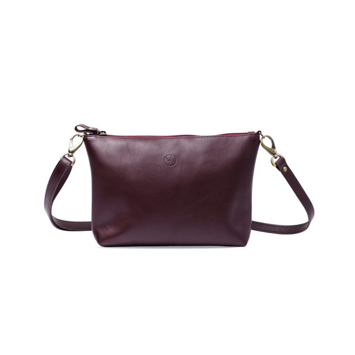 Kabelka Vasky Vasky Lara Bordeaux Leather Crossbody Bag Vínová | A-3230-214-F, 0