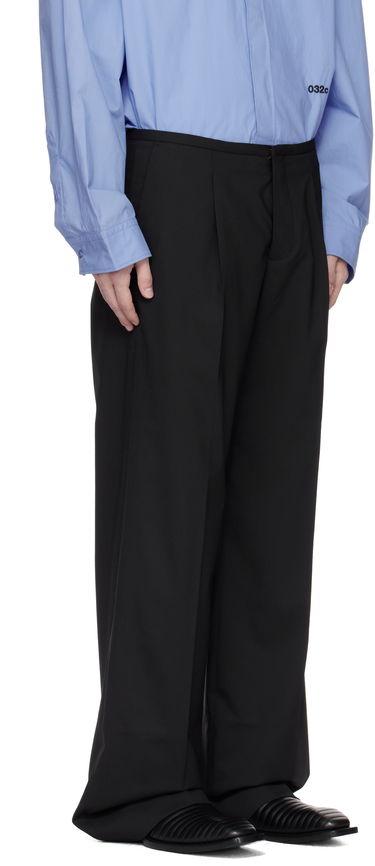 Nohavice 032C 032c 'Office Attire' Wide Leg Suit Trousers Čierna | S25-MRW-0903-000, 1