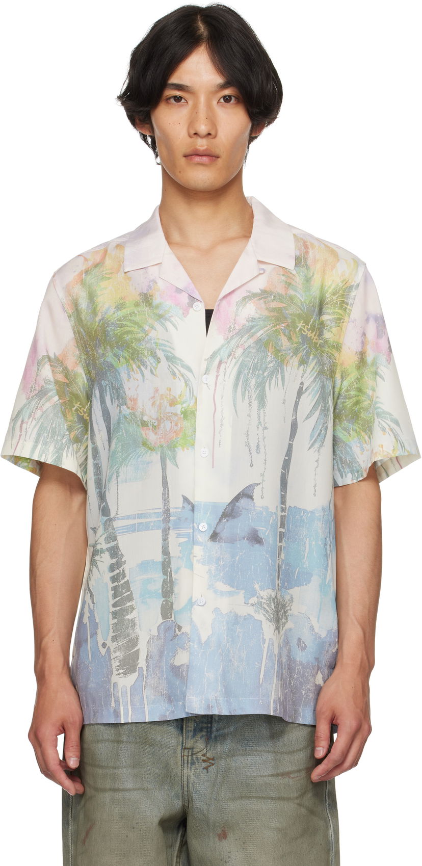 Košeľa Ksubi Ksubi Poolside Resort Shirt Biela | MPF25SH005
