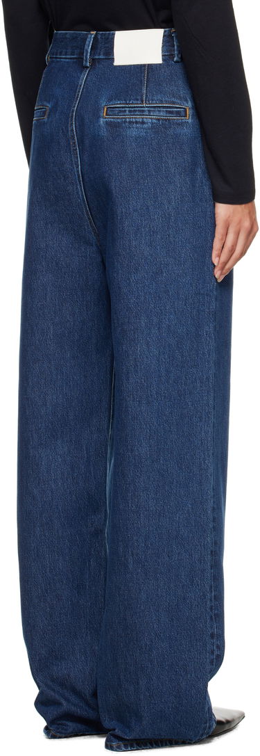 Džínsy Loulou de Saison Loulou de Saison Attu Pleated Jeans Modrá | ATTU LDS, 2