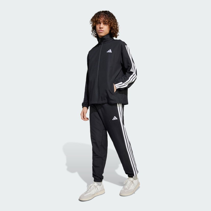 Súprava adidas Performance 3-Stripes Woven Tracksuit Čierna | JI8849