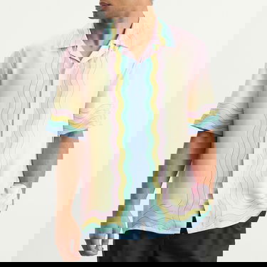 Košeľa Casablanca For The Love Of Dance Pastel Gradient Wave Cuban Collar Shirt Rôznofarebný | M-SP26-SH-003-03, 2