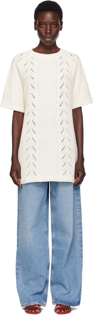 Sveter Loulou de Saison Loulou de Saison Arman Knit Top Biela | ARMAN, 0