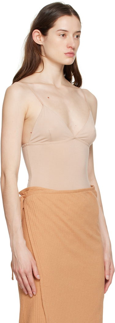Body Baserange Sleeveless Slim-Fit Bodysuit Béžová | ONMI, 1