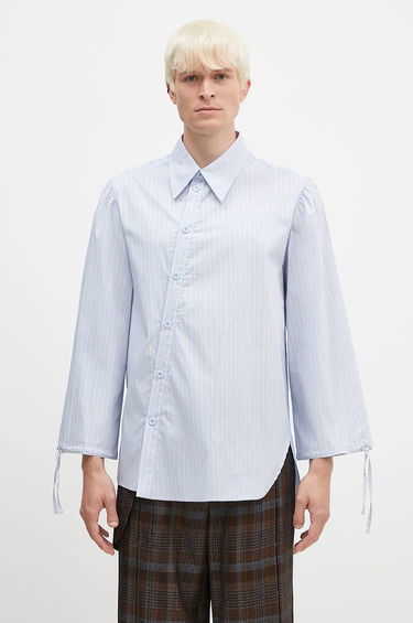 Košeľa Andersson Bell Asymmetric Shirt Relaxed Modrá | atb1140m, 0
