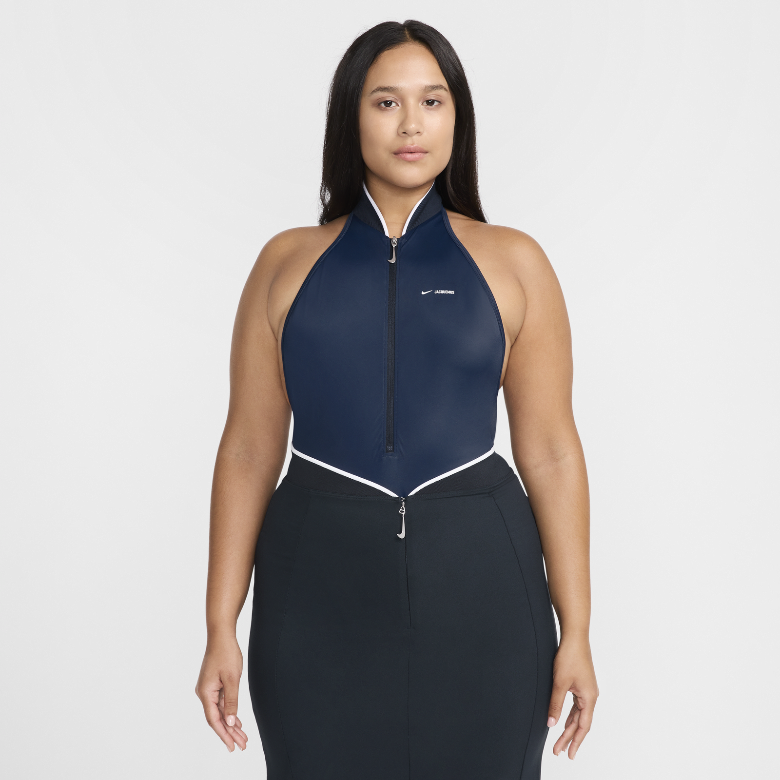 Jacquemus x High-Neck 1-Piece Swimsuit