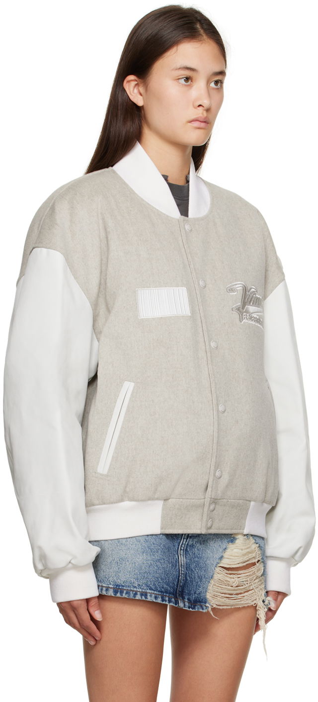 Bomber bunda VETEMENTS VTMNTS Appliqué Bomber Jacket Šedá | VL16JA380O, 1