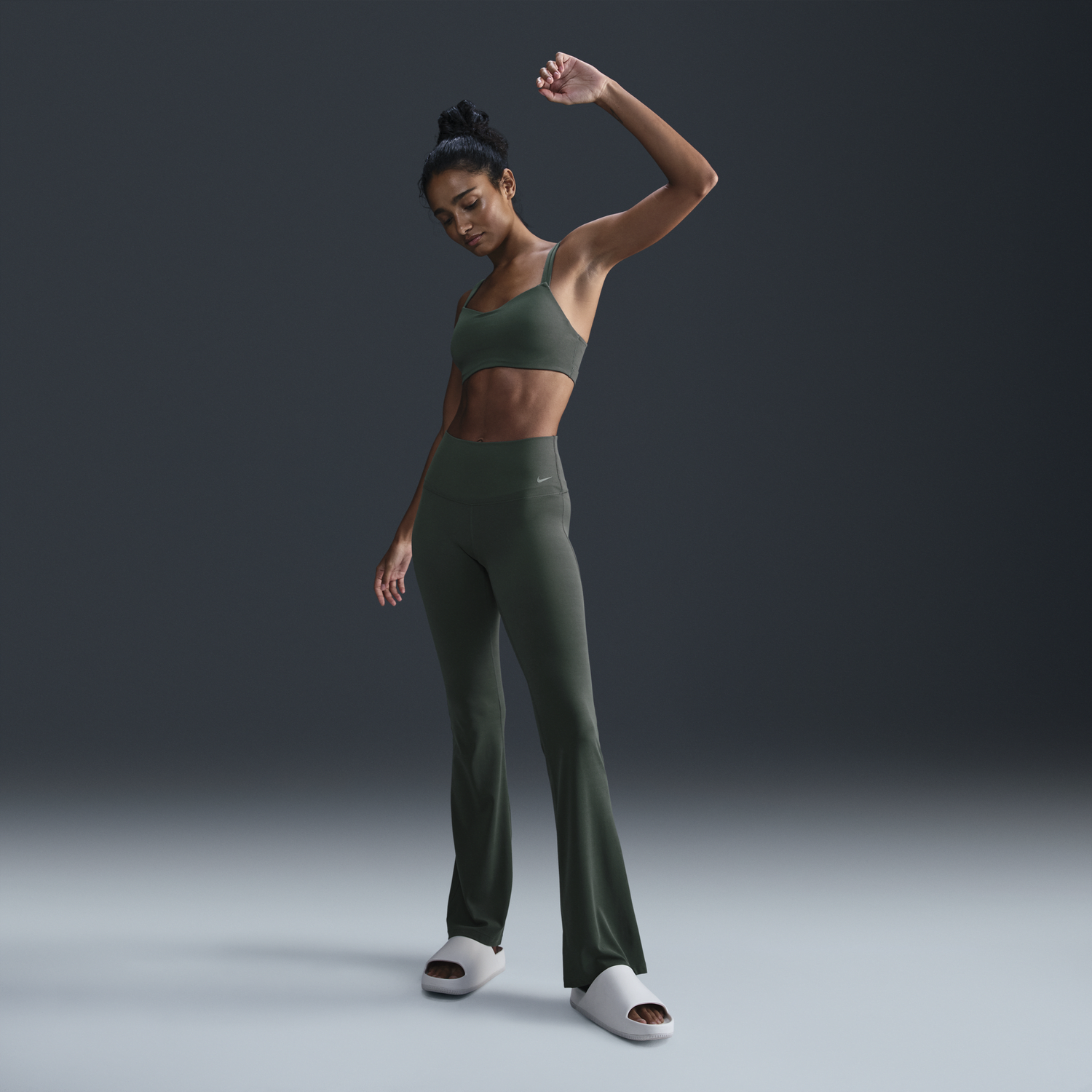 Legíny Nike Zenvy High Waisted Flare Leggings Zelené | FV7921-338, 0