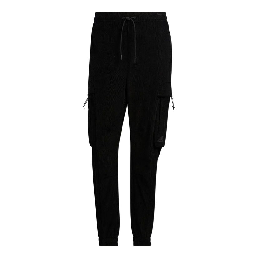 Cargo nohavice adidas Originals Corduroy Cargo Pants Čierna | HN9005