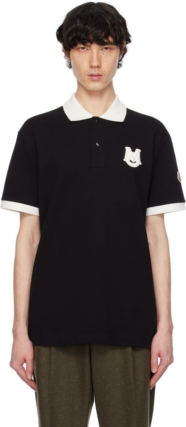Polo tričko Moncler Archivio Short Sleeve Polo Čierna | K10918A0000589A16, 0