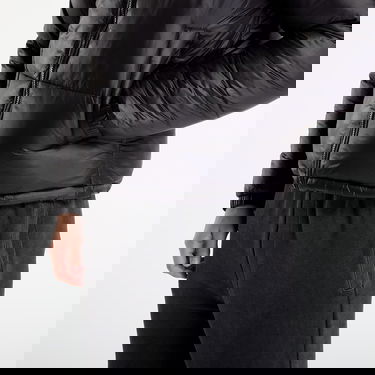 Prešívaná bunda Urban Classics Hooded Shiny Puffer Jacket Čierna | TB7585-00007, 2