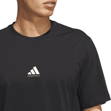 Tričko adidas Performance Basketball Graphic Tee Čierna | JX0083, 4