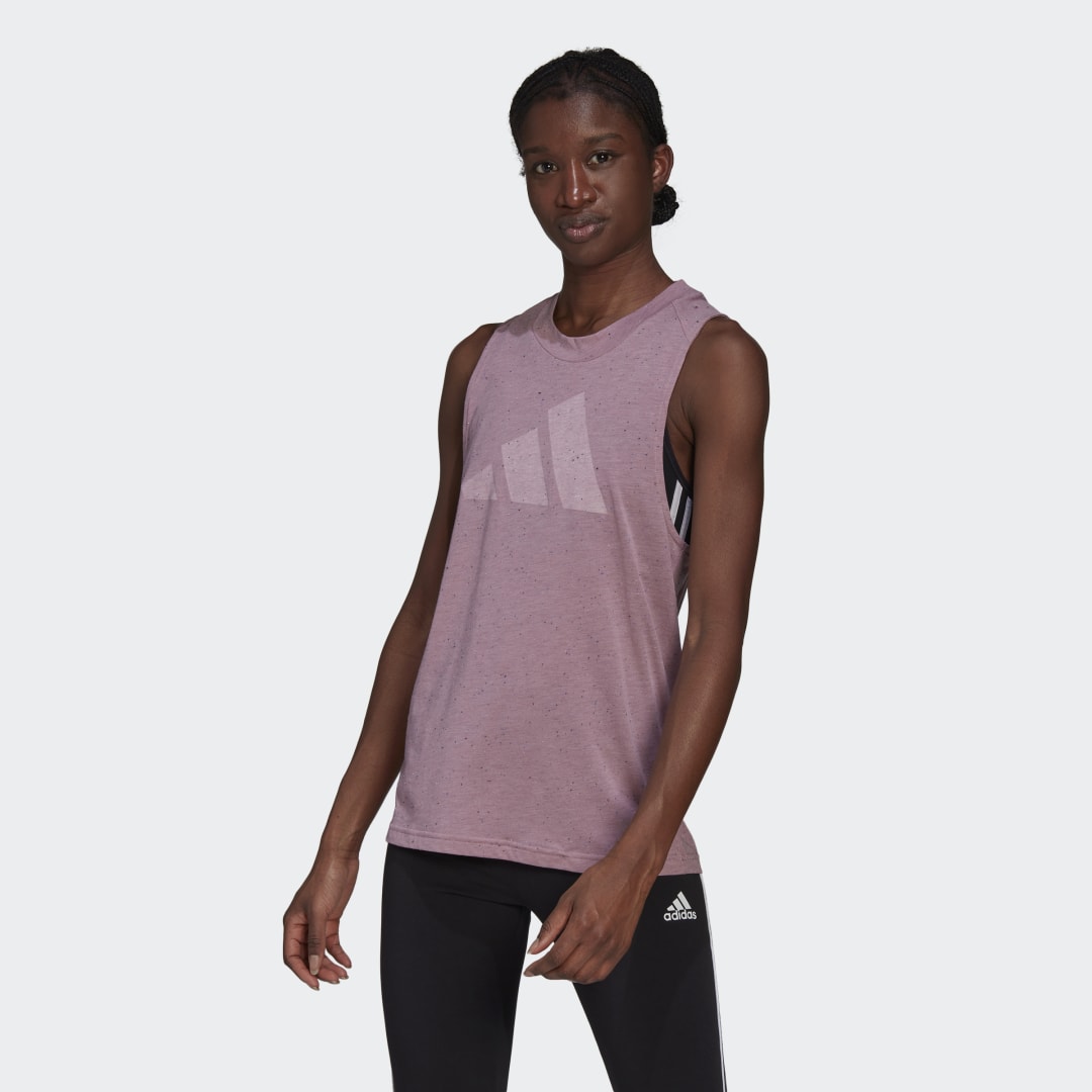 Tielko adidas Originals Sportswear Future Icons Winners 3.0 Tank Top Fialová | HE4185, 0