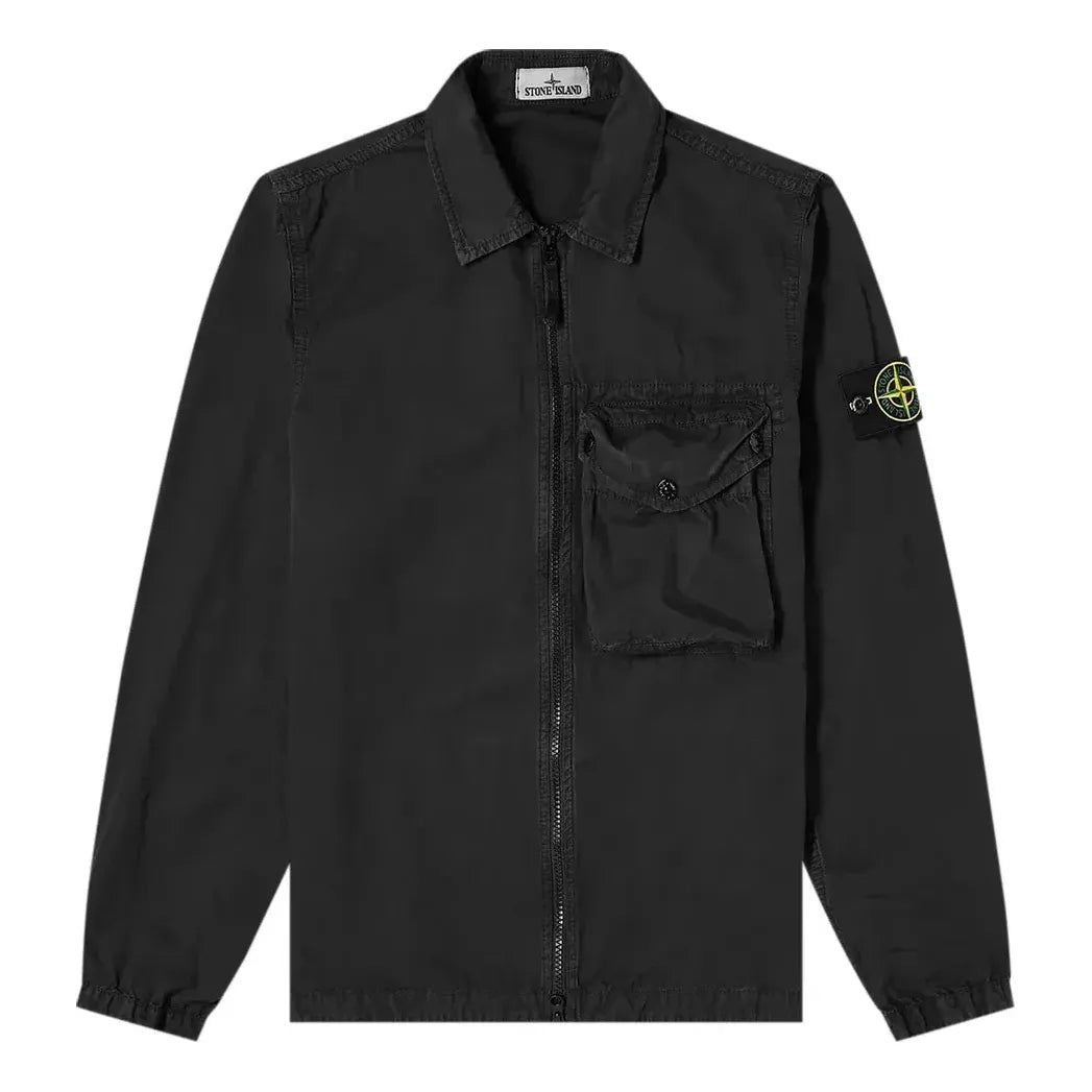 Košeľa Stone Island Zip Pocket Overshirt Čierna | 7415117WN-V0129, 0