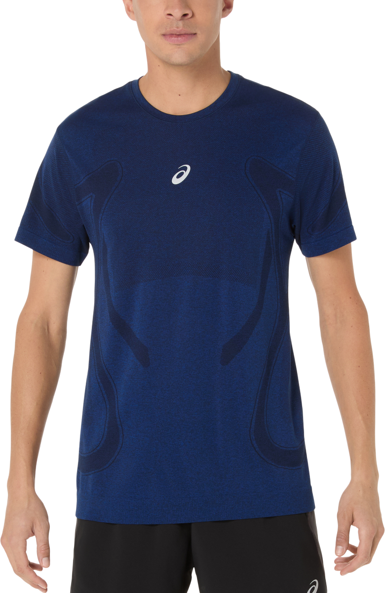 Tričko Asics Road Seamless Short Sleeve Running T-Shirt Modrá | 2011d355-400, 0