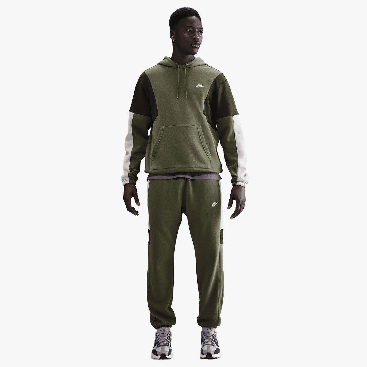 Súprava Nike Nike Club Fleece Hooded Tracksuit Zelené | HV1165-222, 1