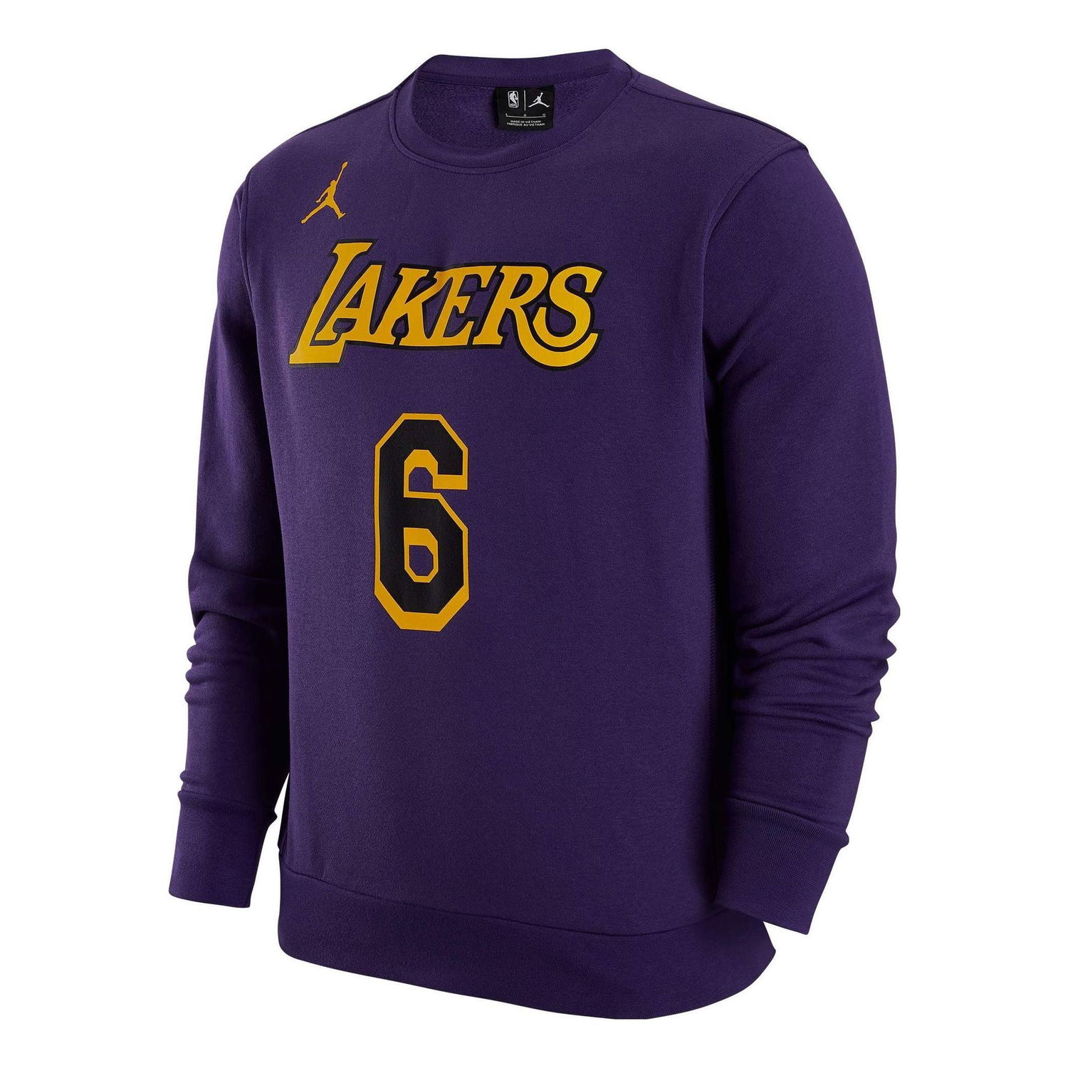 Mikina Jordan Los Angeles Lakers #6 Sweatshirt Fialová | DR2409-504, 0