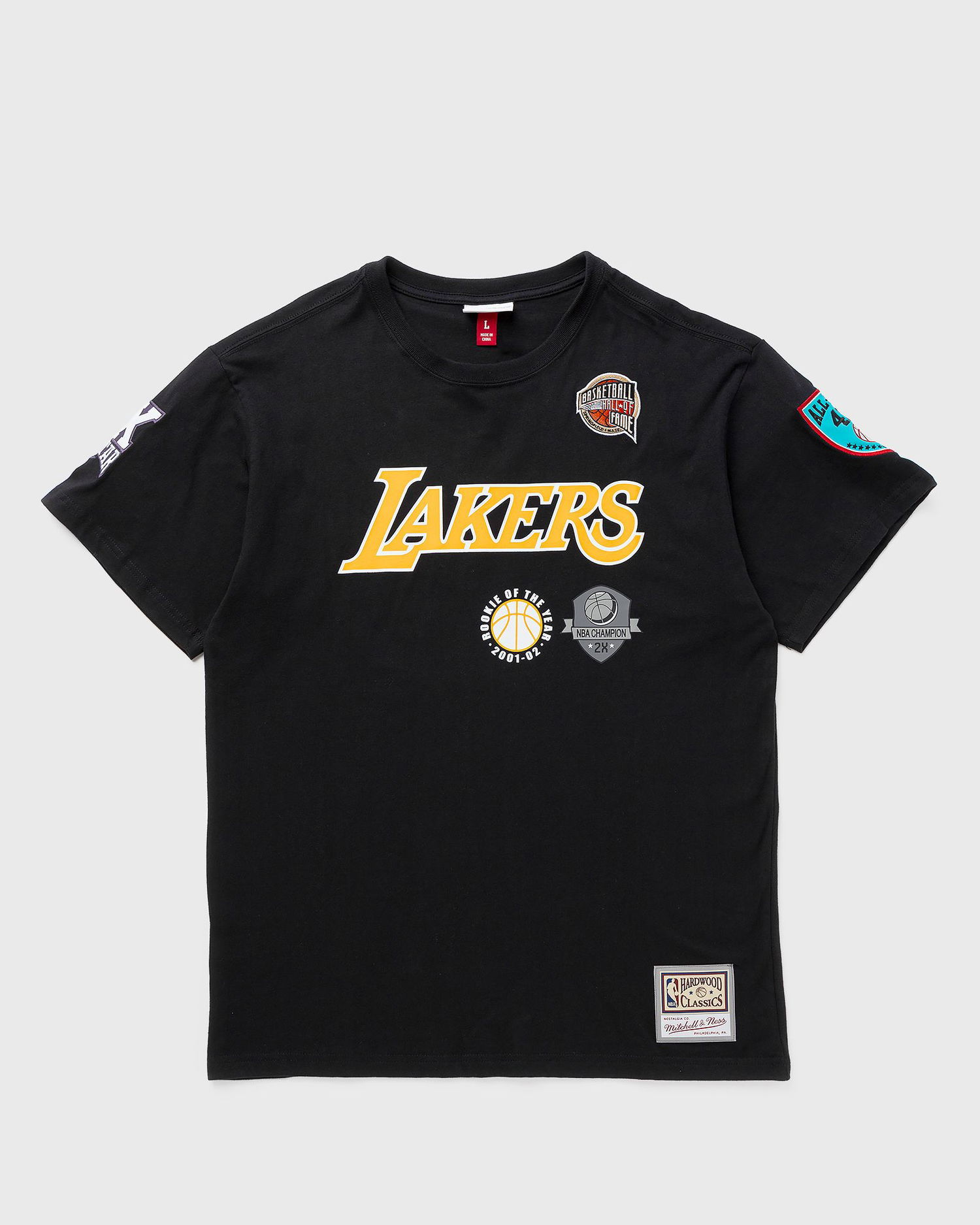 Tričko Mitchell & Ness NBA N&N PREMIUM TEE LOS ANGELES LAKERS HALL OF FAME PAU GASOL #16 Čierna | TCRW6862-LALYYPGABLCK, 0