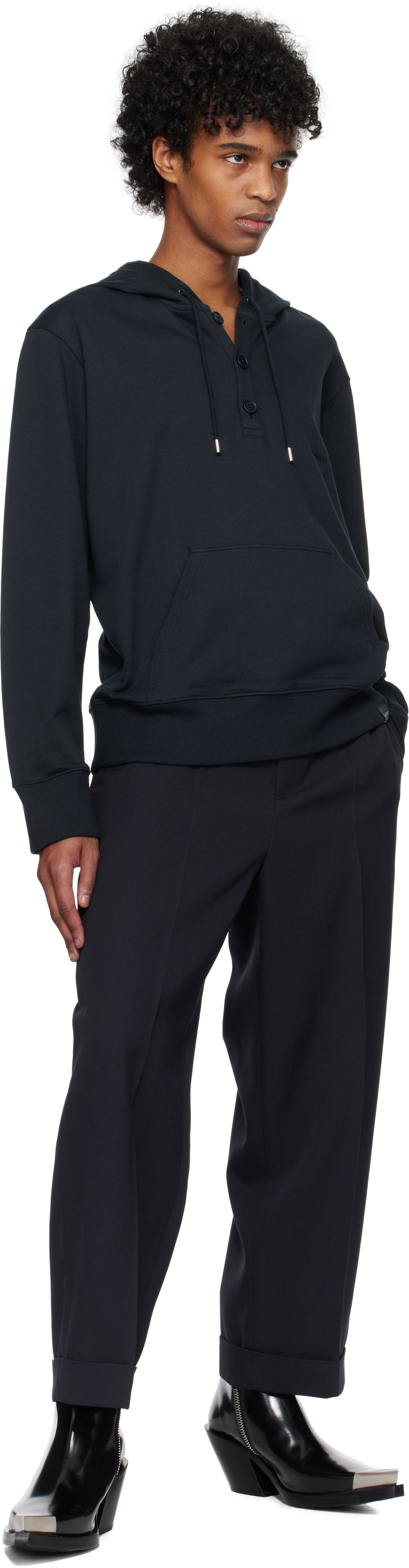 Courrèges Buttoned Hoodie
