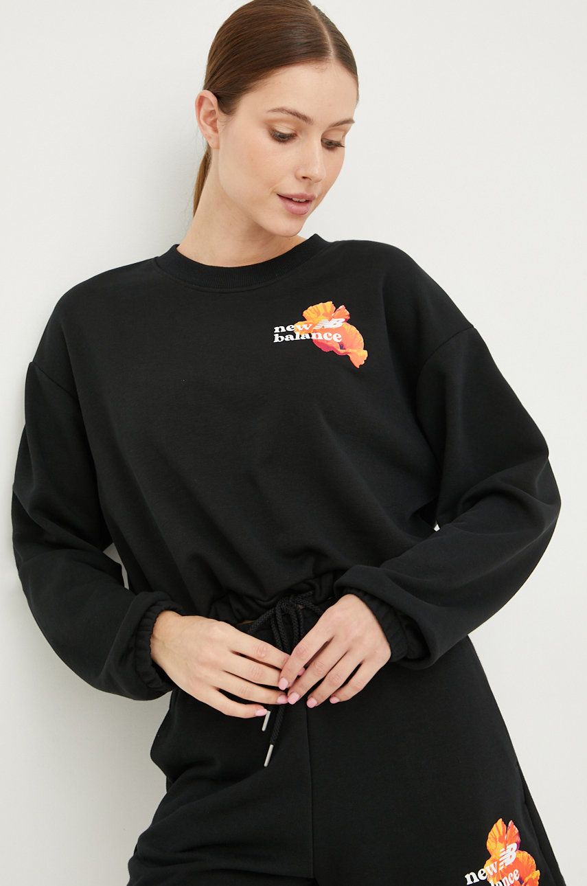 Mikina New Balance crewneck Čierna | WT21559BK, 0