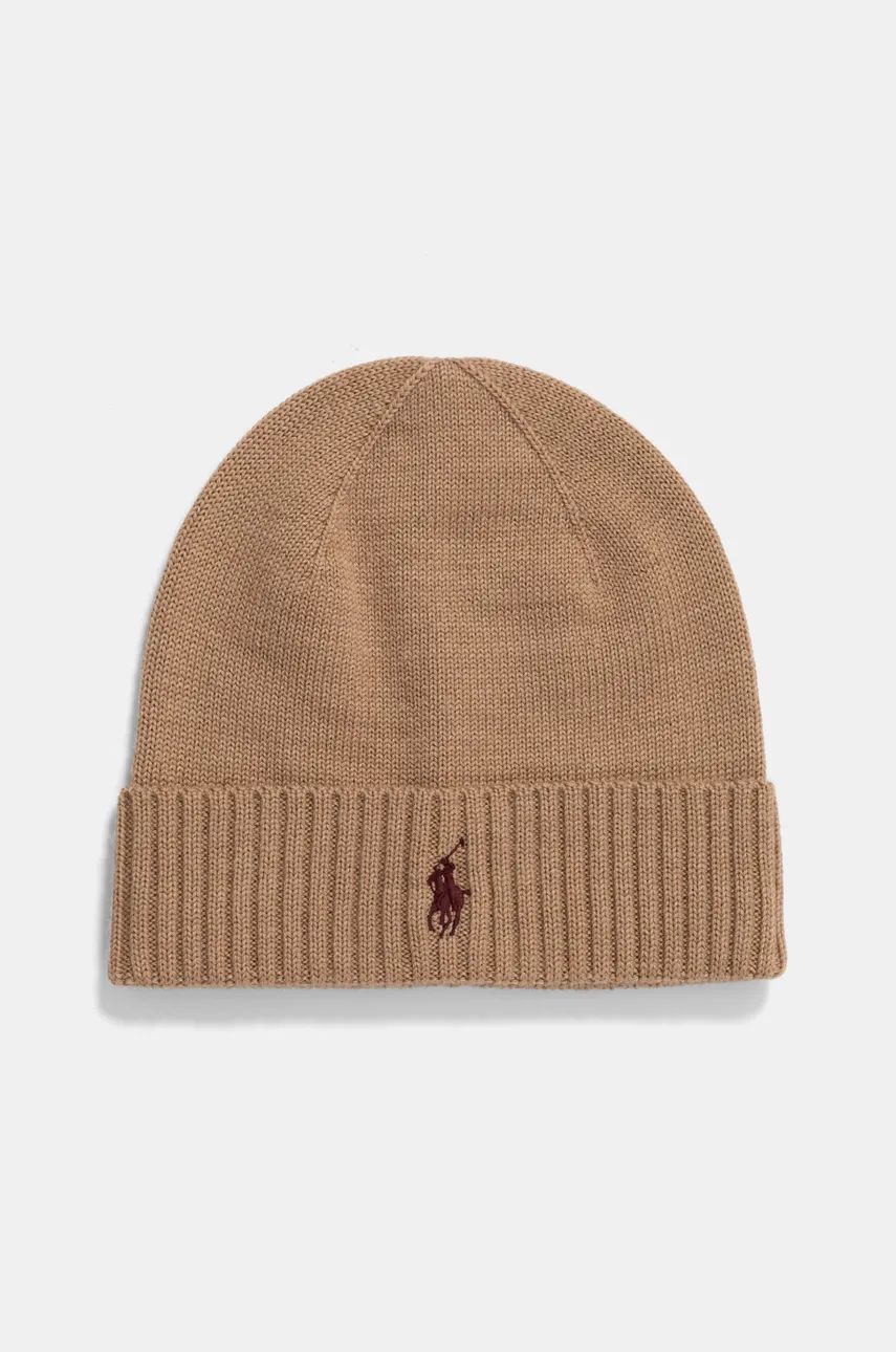 Šál Polo by Ralph Lauren Wool Hat and Scarf Set Hnedá | 710951146, 1