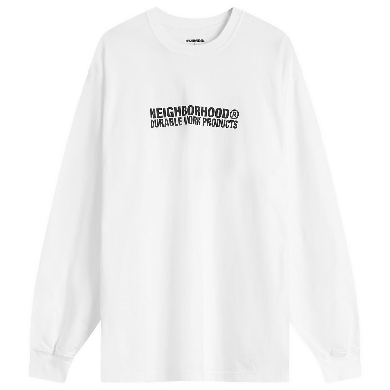 Tričko Neighborhood LS-2 Long Sleeve T-Shirt, Size Large Biela | 251PCNH-LT02-WHT, 1