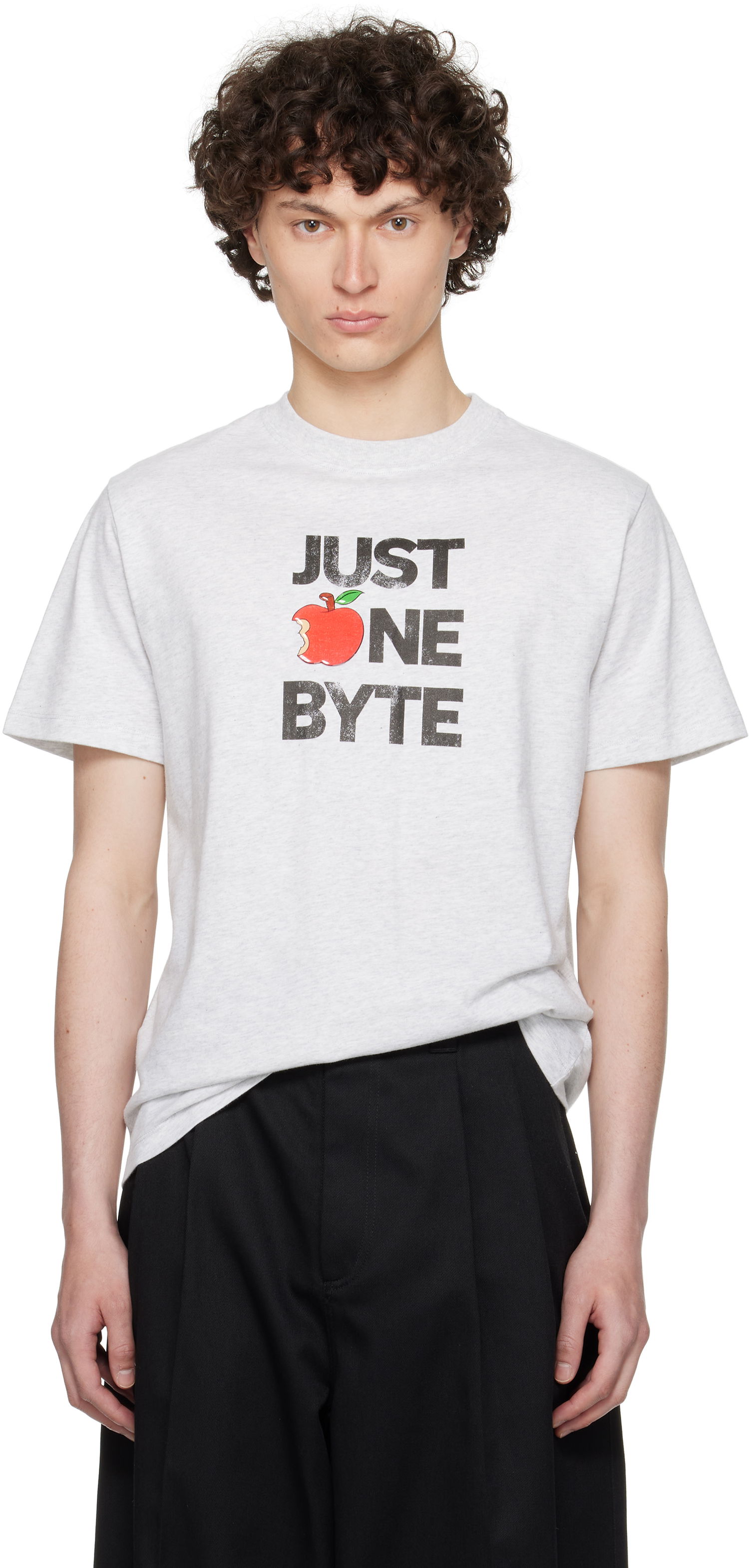 Tričko Coperni Coperni Disney 'Just One Byte' Boxy T-Shirt Šedá | DJS03F5028BMEN, 0