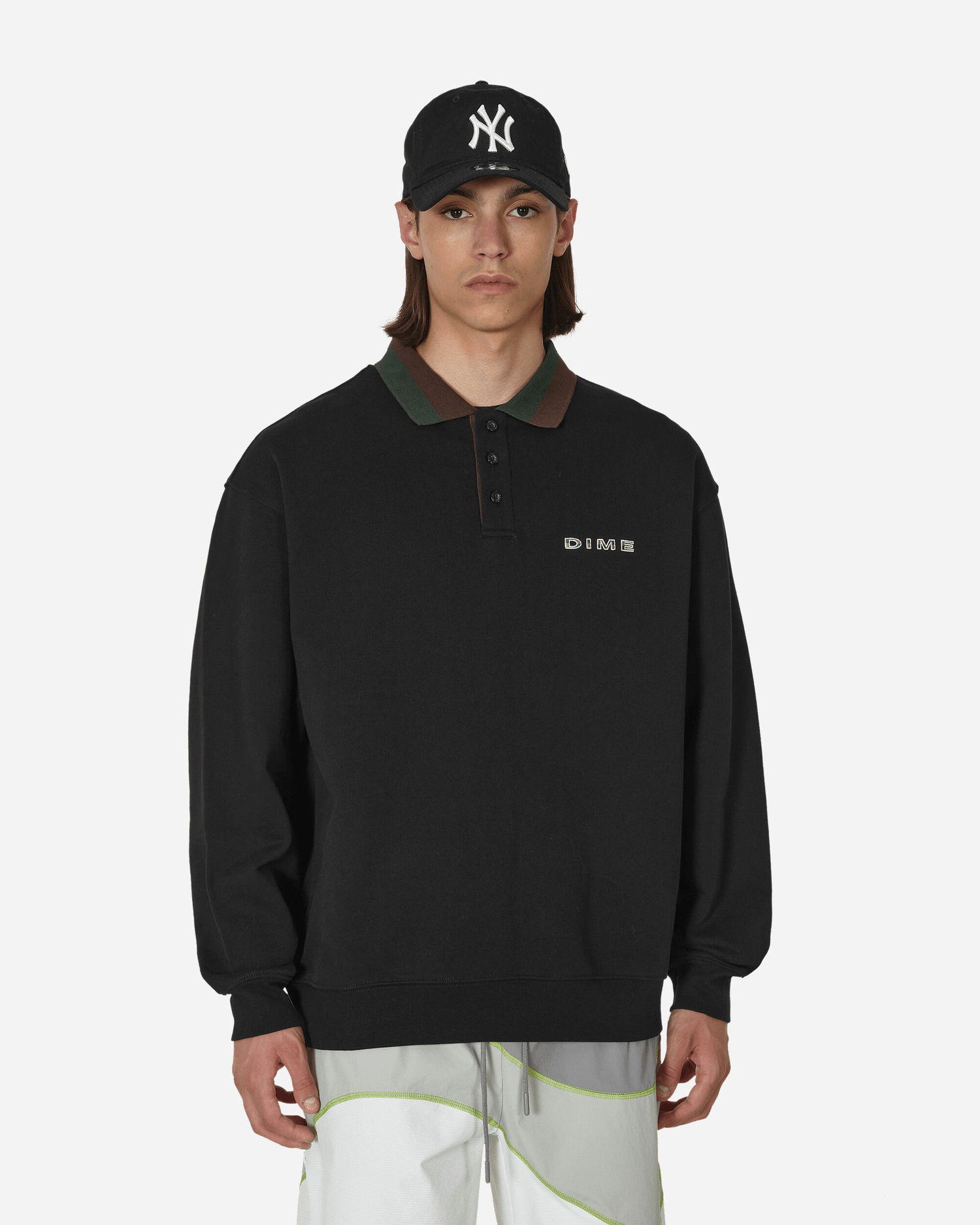 Sveter Dime Terry Rugby Crewneck Čierna | DIMESU238BLK, 1