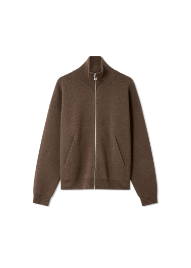 Sveter AXEL ARIGATO Core Stand-Collar Zip-Up Sweater Hnedá | A2143005, 0
