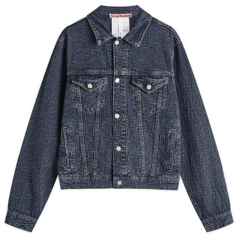 Bunda Acne Studios Rye Monogram Denim Jacket Navy | B90775-AIL