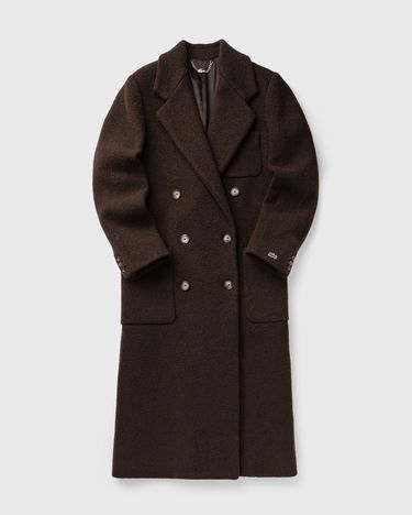 Kabáty Lacoste Double-Breasted Bouclé Coat Hnedá | BF5306-SKB, 0
