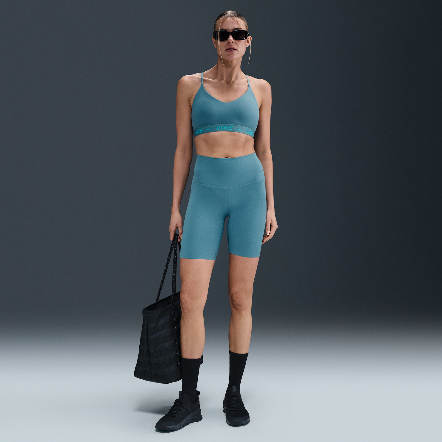 Šortky Nike Zenvy High-Waisted 8" Bike Shorts Tyrkysová | DQ6003-006, 0