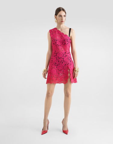 Šaty Dolce & Gabbana Floral Lace Minidress With Slit Ružová | F6TJUTHLMIIF0382, 1