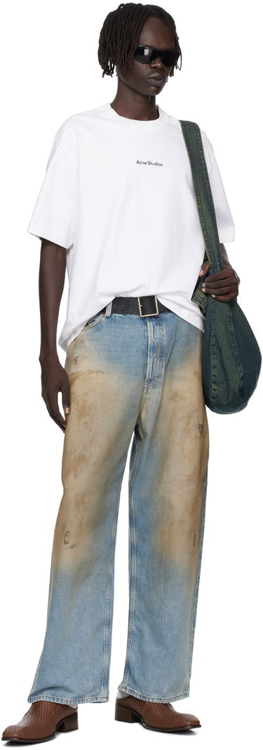 Džínsy Acne Studios 2023 Loose Fit Mud Effect Jeans Rôznofarebný | C00088-, 3