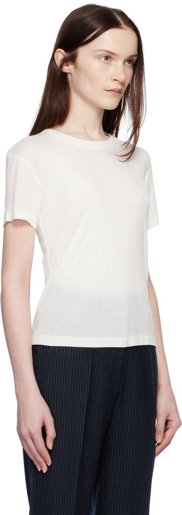 Tričko Anine Bing ANINE BING Amani Fitted T-Shirt Biela | A-08-2279-100B, 1