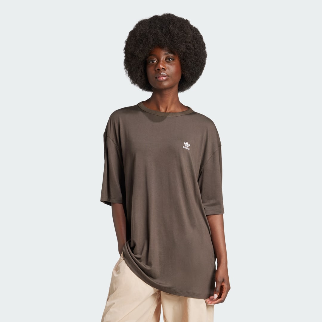 Tričko adidas Performance Trefoil T-Shirt Hnedá | IY4651, 0