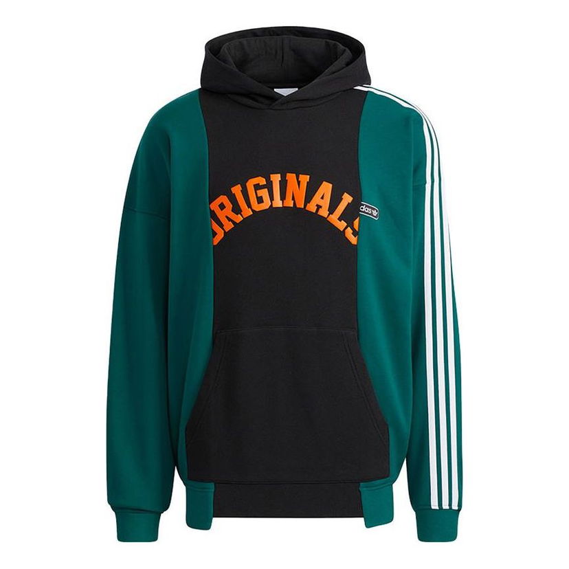 Mikina adidas Originals Originals Colorblock Hoodie Zelené | HC0375