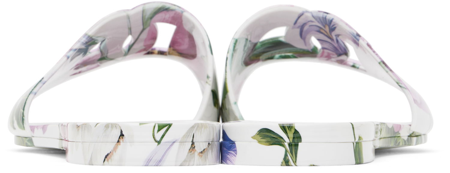 Šaty Dolce & Gabbana Dolce&Gabbana Floral Print Rubber Slides Biela | CW2215 A6L05, 1