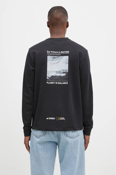 Tričko adidas Originals National Geographic Unitefit GFX Long Sleeve T-Shirt Čierna | IX5613, 2